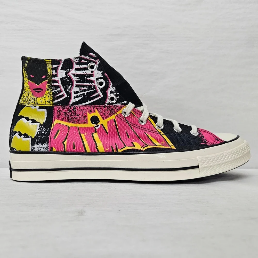 Converse Chuck 70 Hi Batman 80th Anniversary 167317C Black Pink Men's Size 13 - Picture 10 of 10